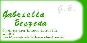 gabriella beszeda business card